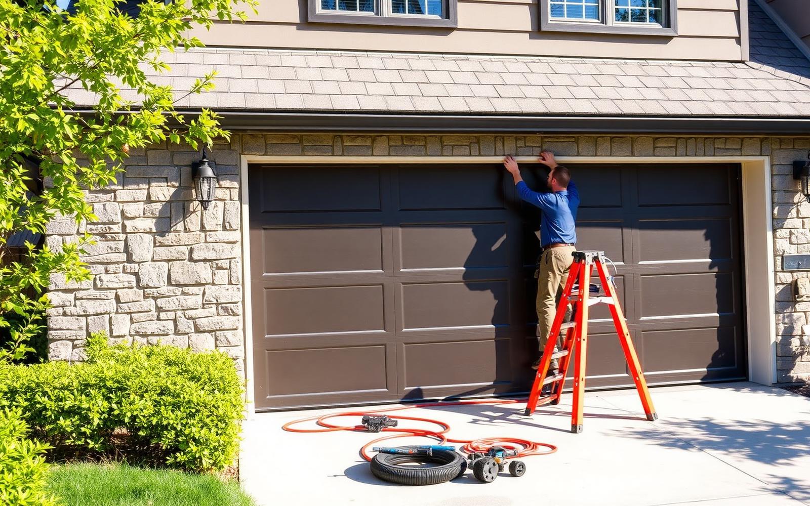 Garage door installation